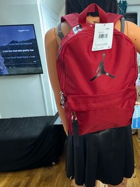 Jordan Red Mini Backpack Black Jumpman Logo NWT Streetwear Casual NWT